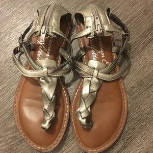 Silver Gladiator Sandals American Eagle